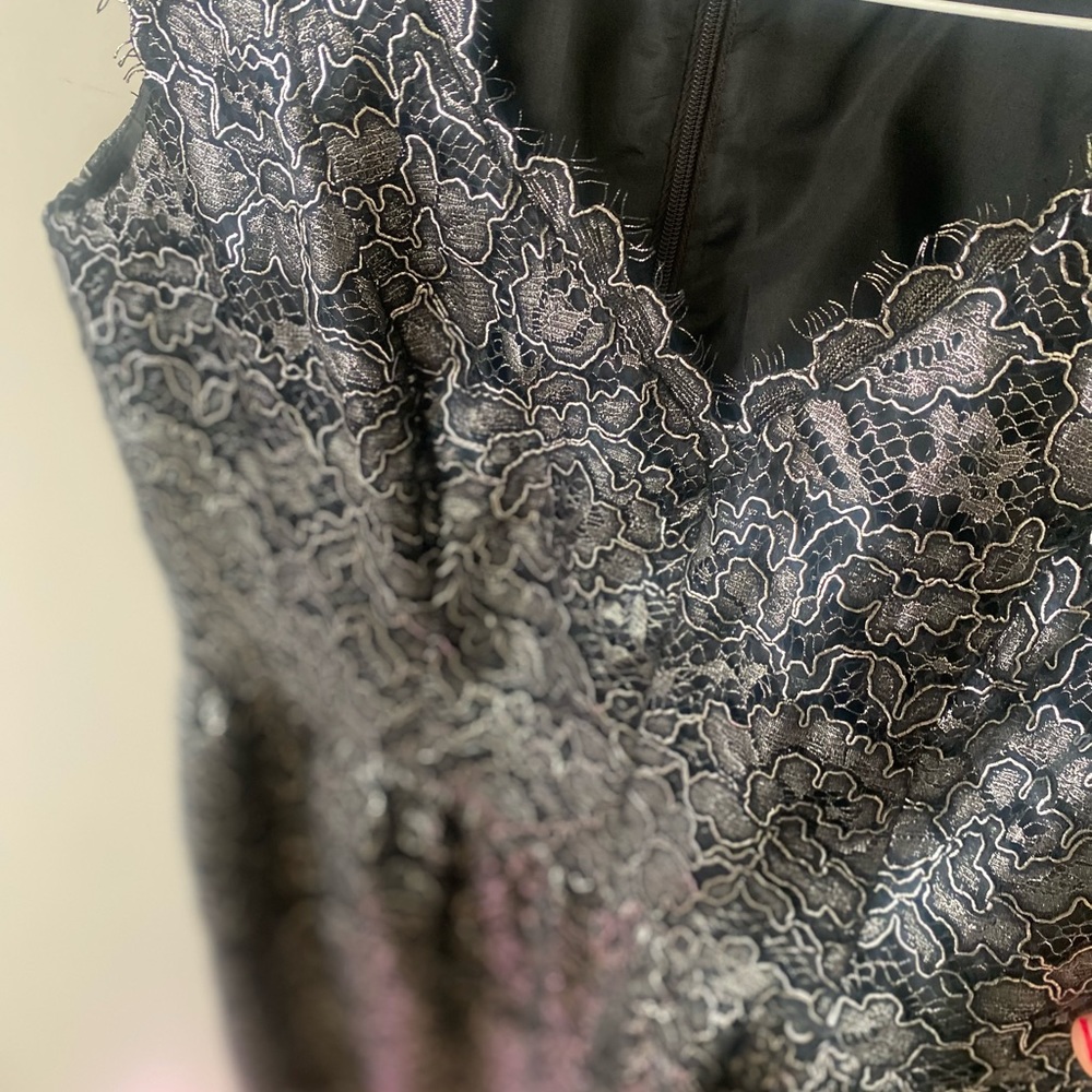 Shoshanna Floral dress - grey ish silver color - Picture 7 of 7
